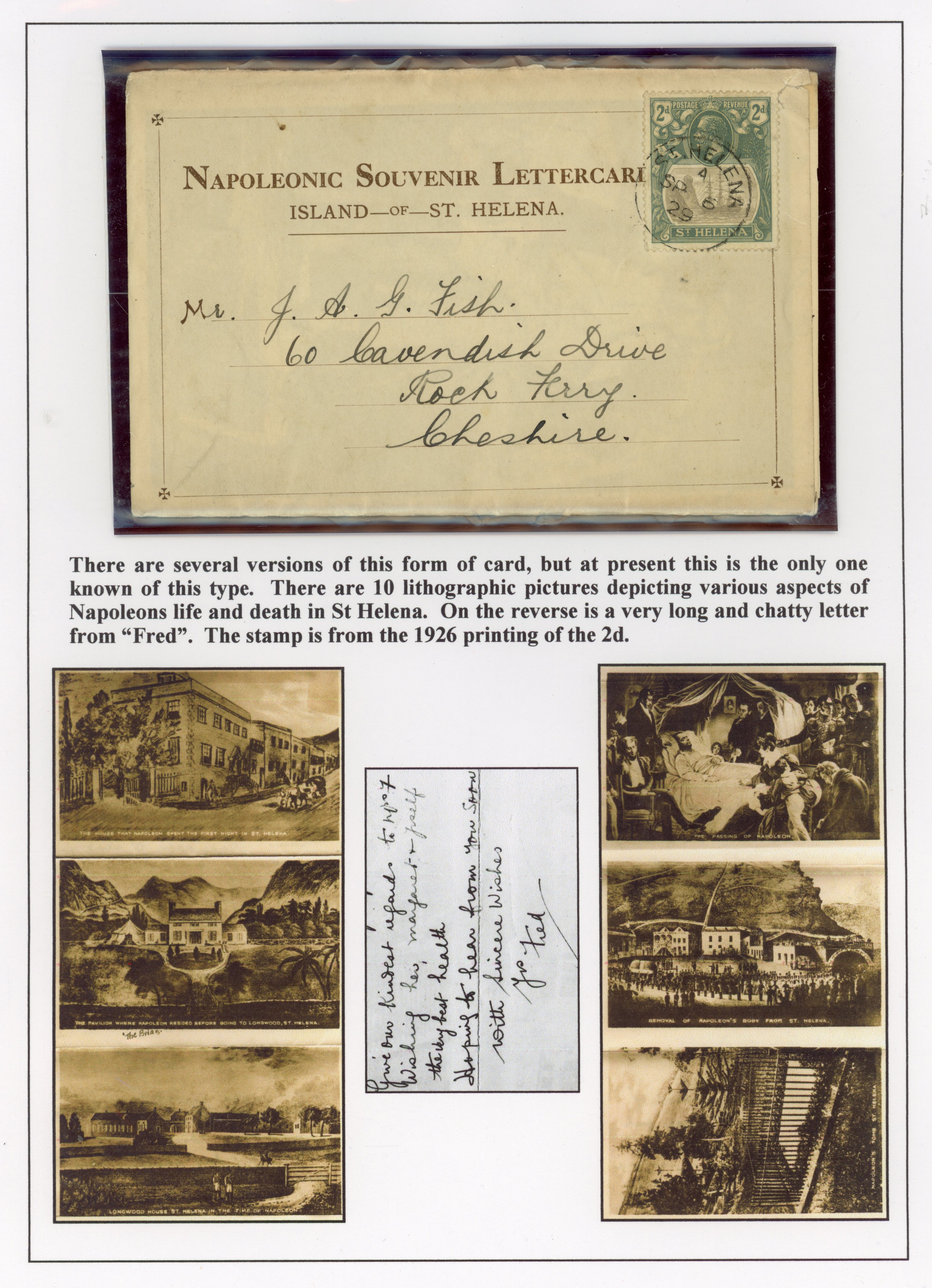 St Helena Lettercards group
