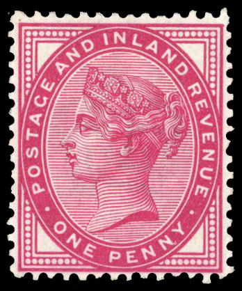 1881 1d Lilac (Die II) Colour Trial. bright carmine