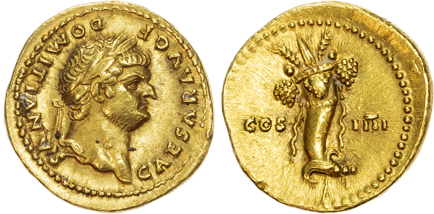 Domitian (AD 81-96) AV Aureus, Rome, struck as Caesar, AD 76-77, 7.22g. 