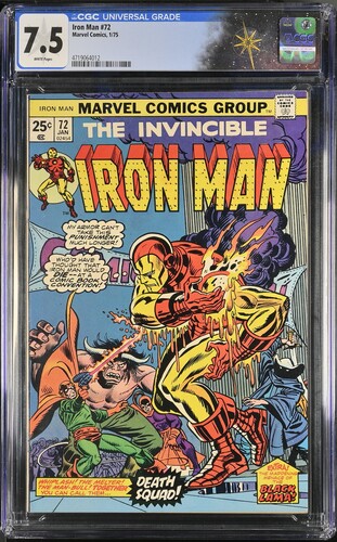 Iron Man #72 CGC 7.5 "Convention of Fear!" (Marvel Comics, 1975) White pages
