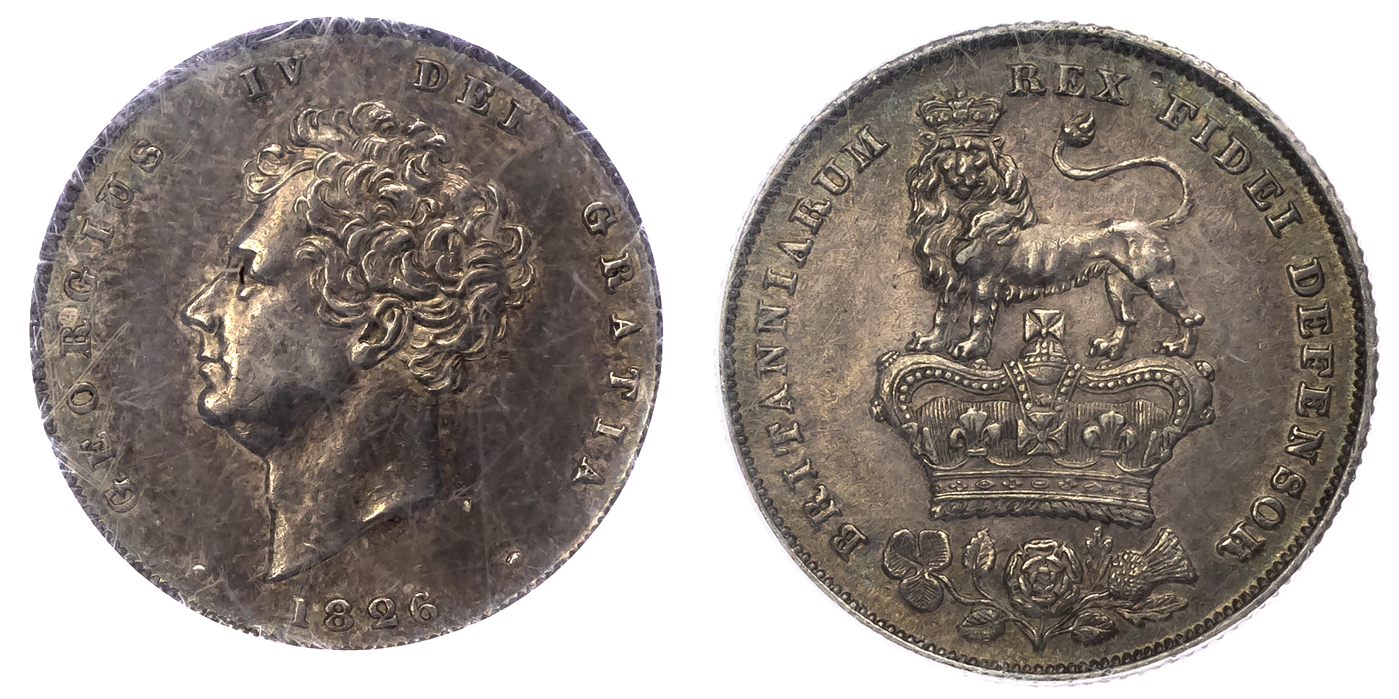 George IV (1820-30), Shilling, 1826, 6 over 2 in date.