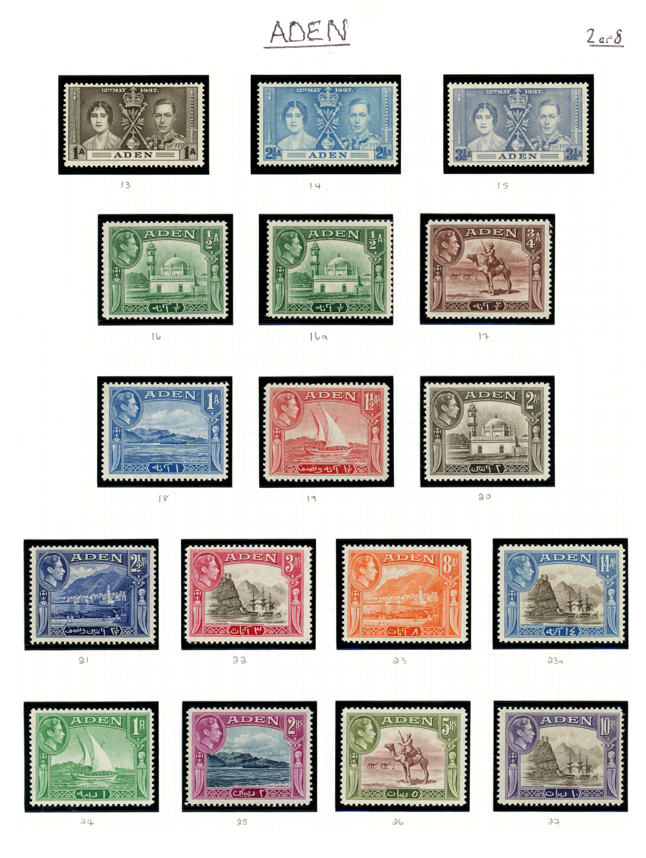 1939-51 mint collection (36 stamps) on...