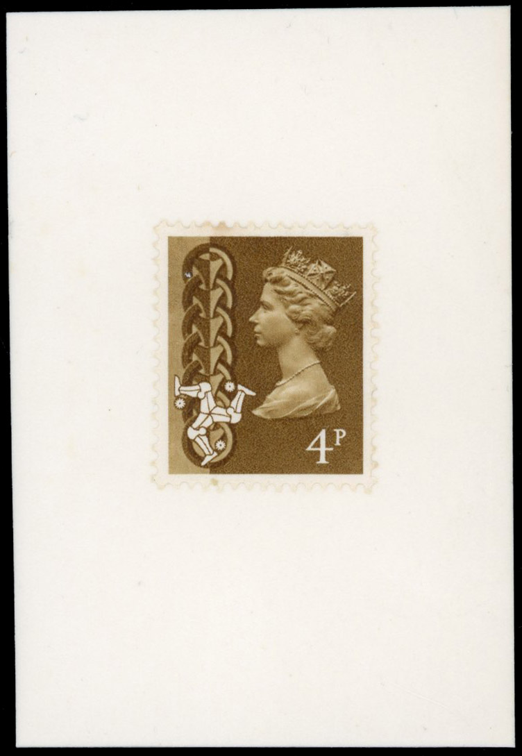 GB Isle of Man 1971 4p essay