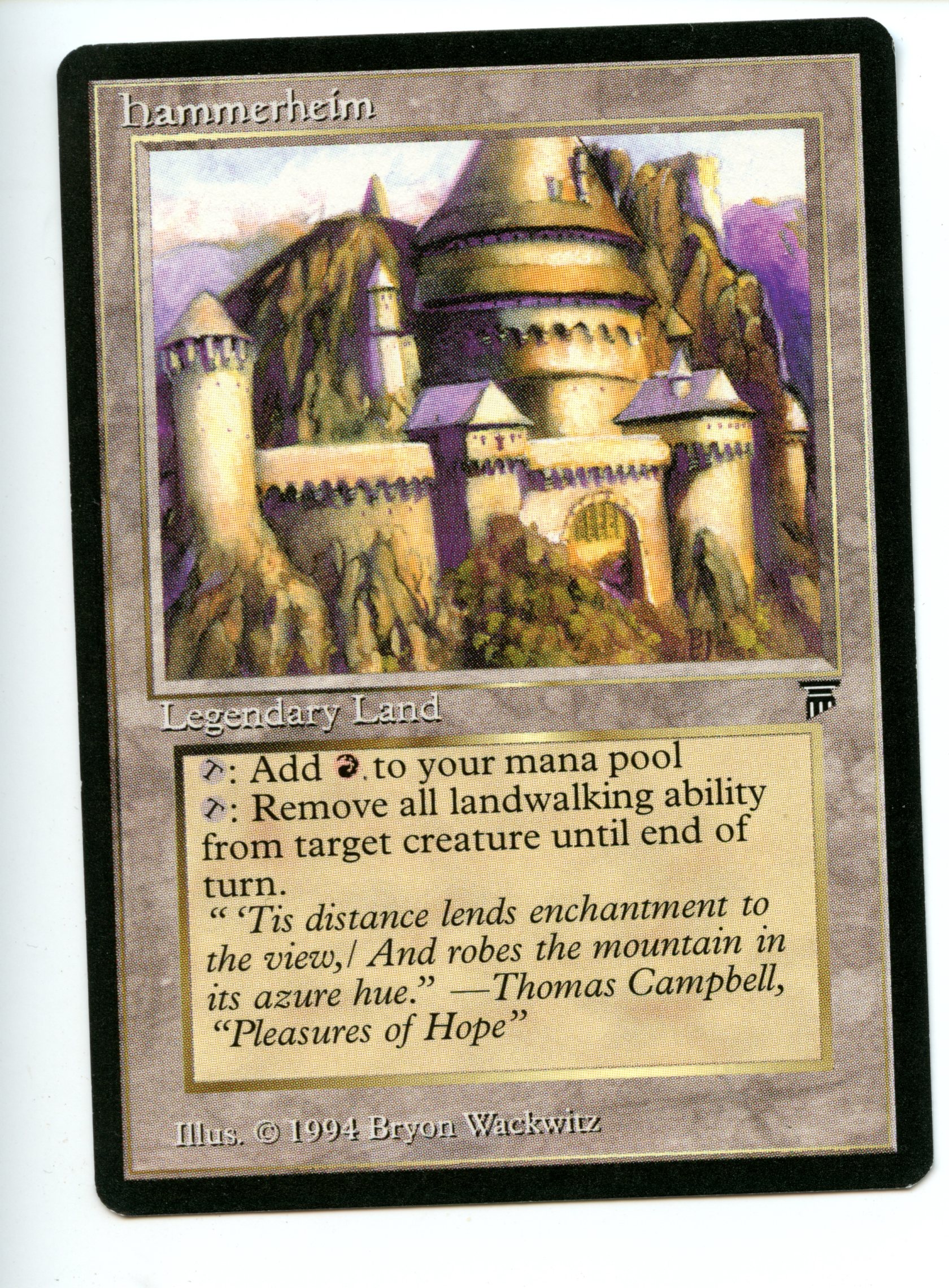 Magic the Gathering - Hammerheim  - Legends - Lightly Played