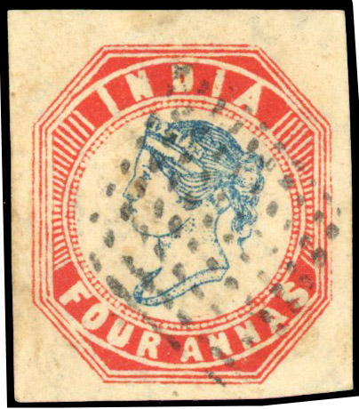 SG 25 4a blue and rose-red 5th ptg used