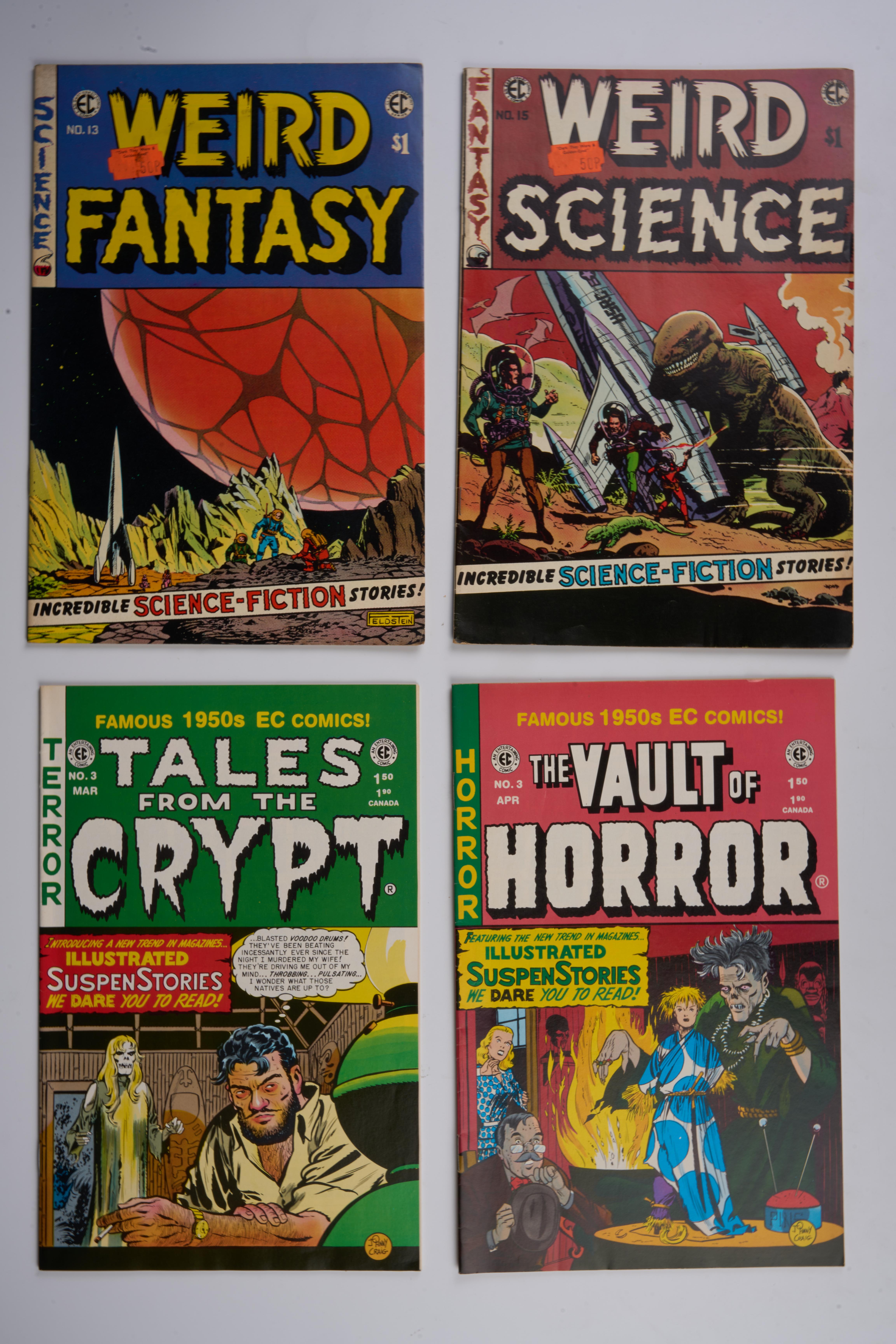 Reprints of Weird Science, Weird Fantasy, Tales From The Crypt & More (EC/Cozmic, 1973-93) Bundle of 12