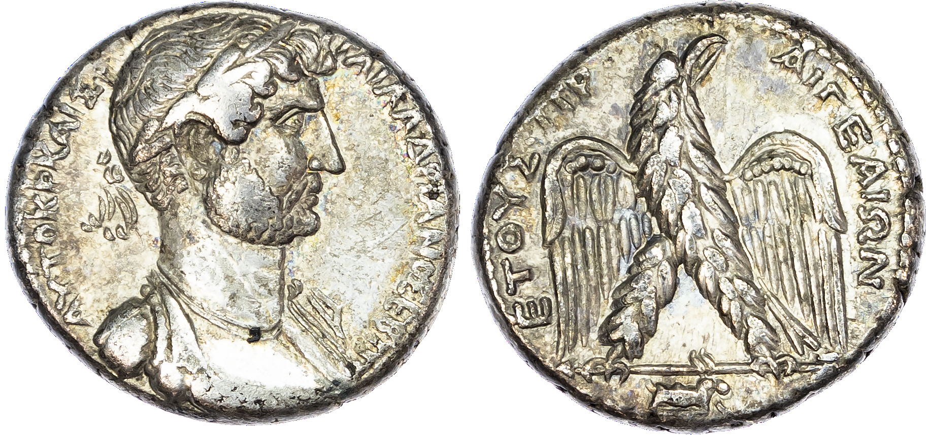 Hadrian (AD 117-138) AR Tetradrachm, Cilicia, Aegeae, dated CE 180 (AD 113/4), 13.50g.