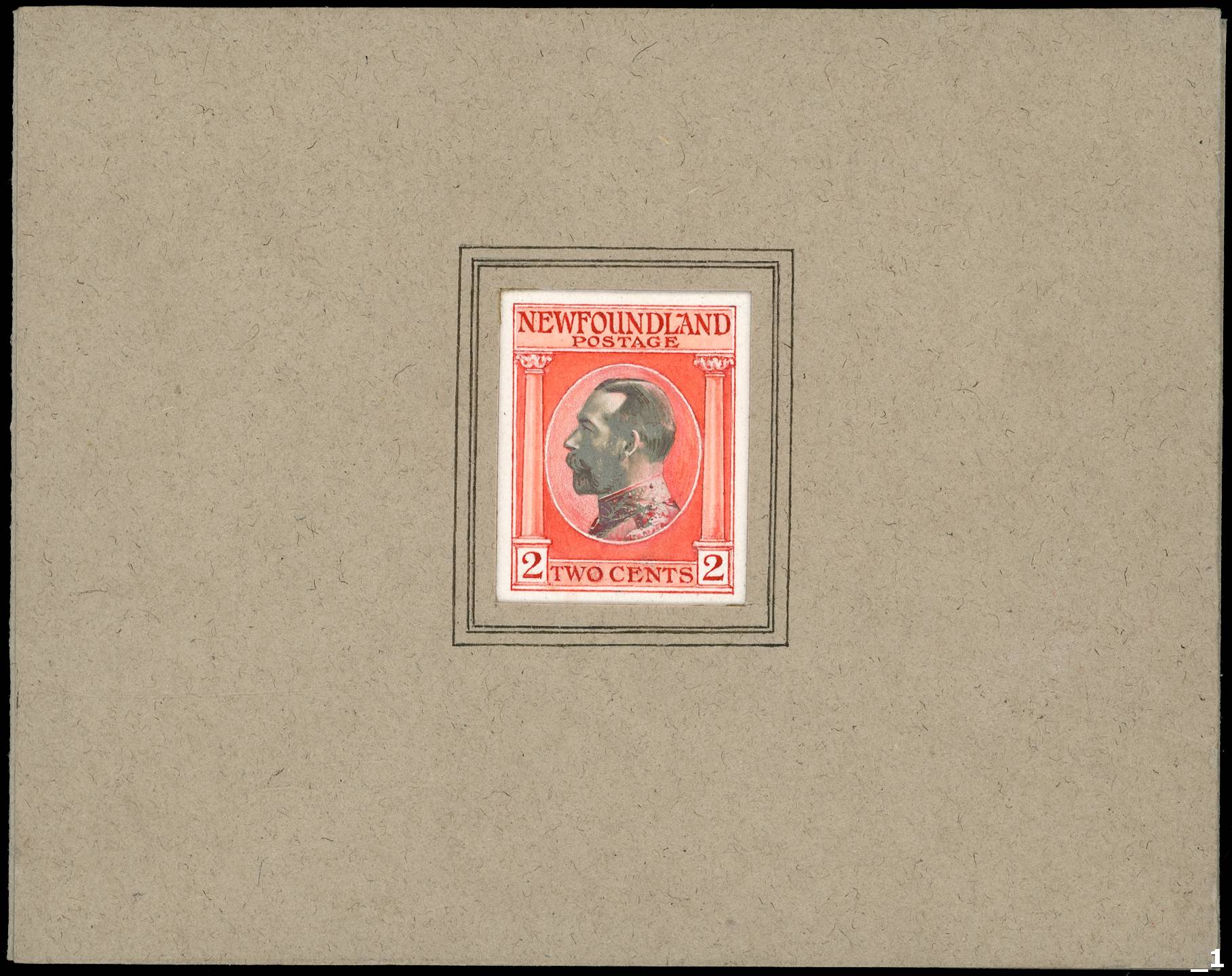 Newfoundland 1932 unadopted artists essay for 2ct value...