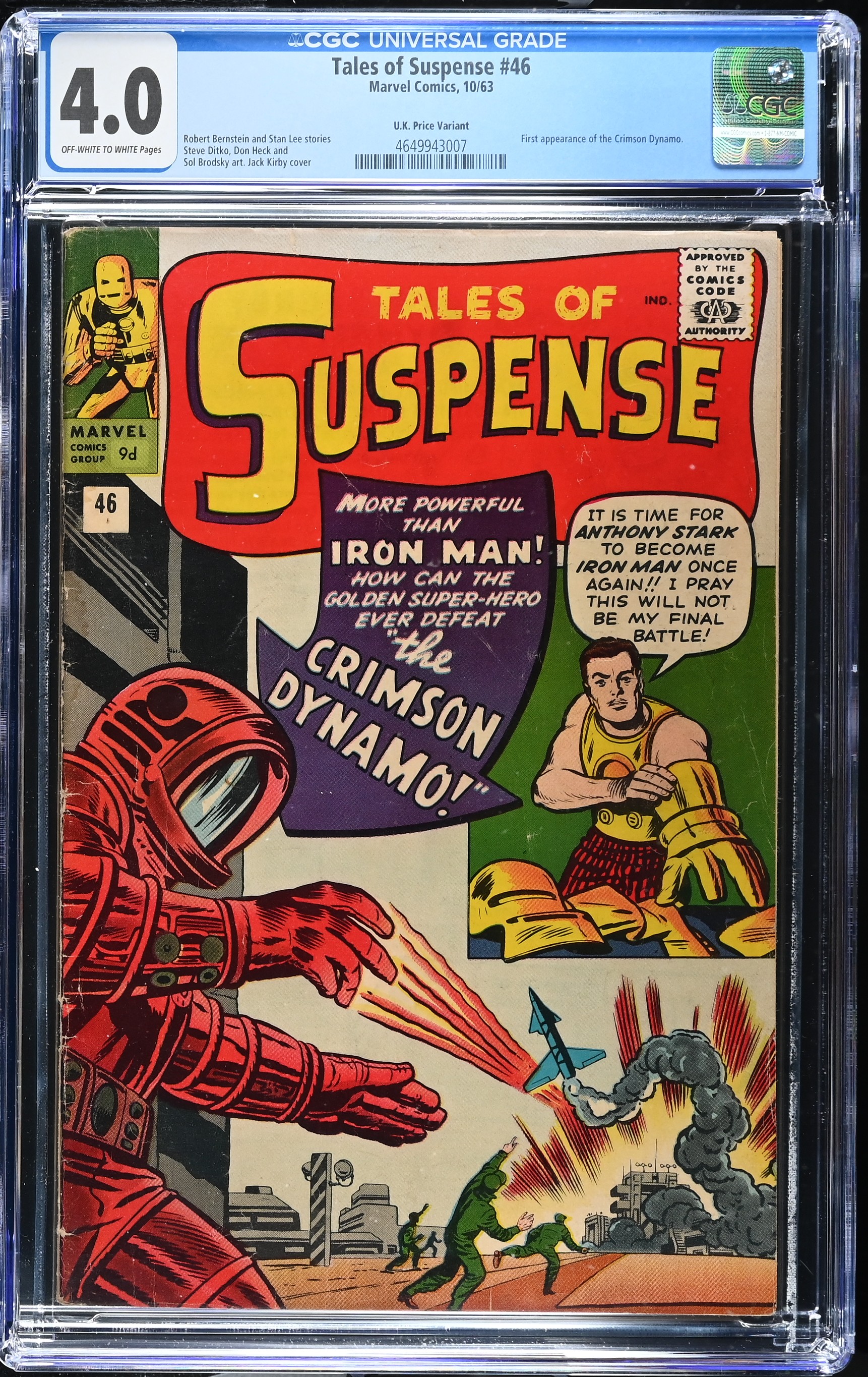 Tales Of Suspense #46 (Marvel Comics 1963) CGC 4.0