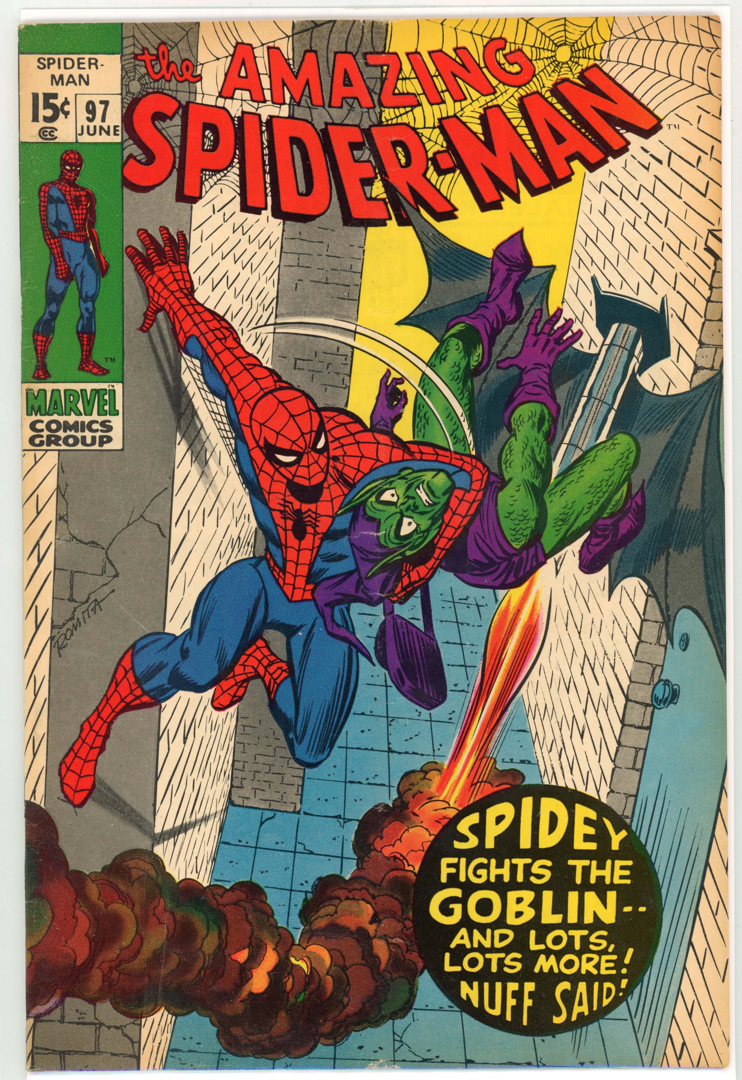 Amazing Spider-Man #97 (Marvel Comics, 1971) Drug story not approved by the Comics Code Authority.