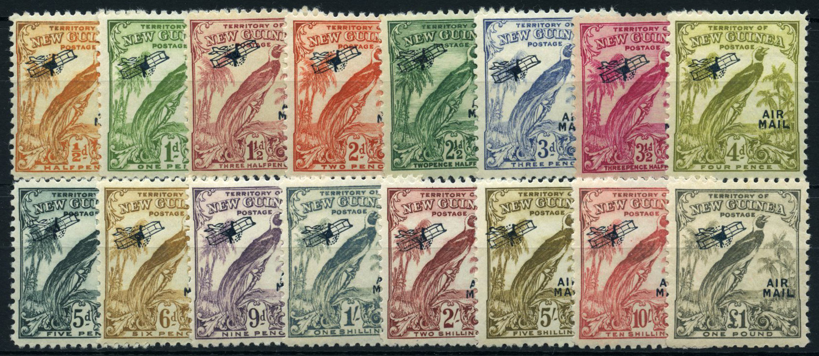 1931 Airmail set of fourteen, large part o.g, fine but for slight oxidising affecting the ½d and 10/-. SG 163-76, cat...