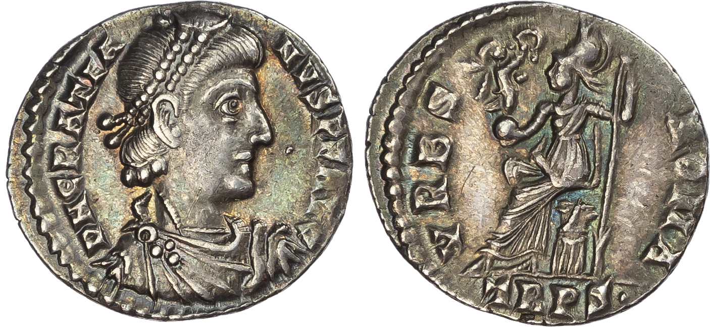 Gratian (AD 367-383) AR Siliqua, Trier, AD 367-375, 1.88g.