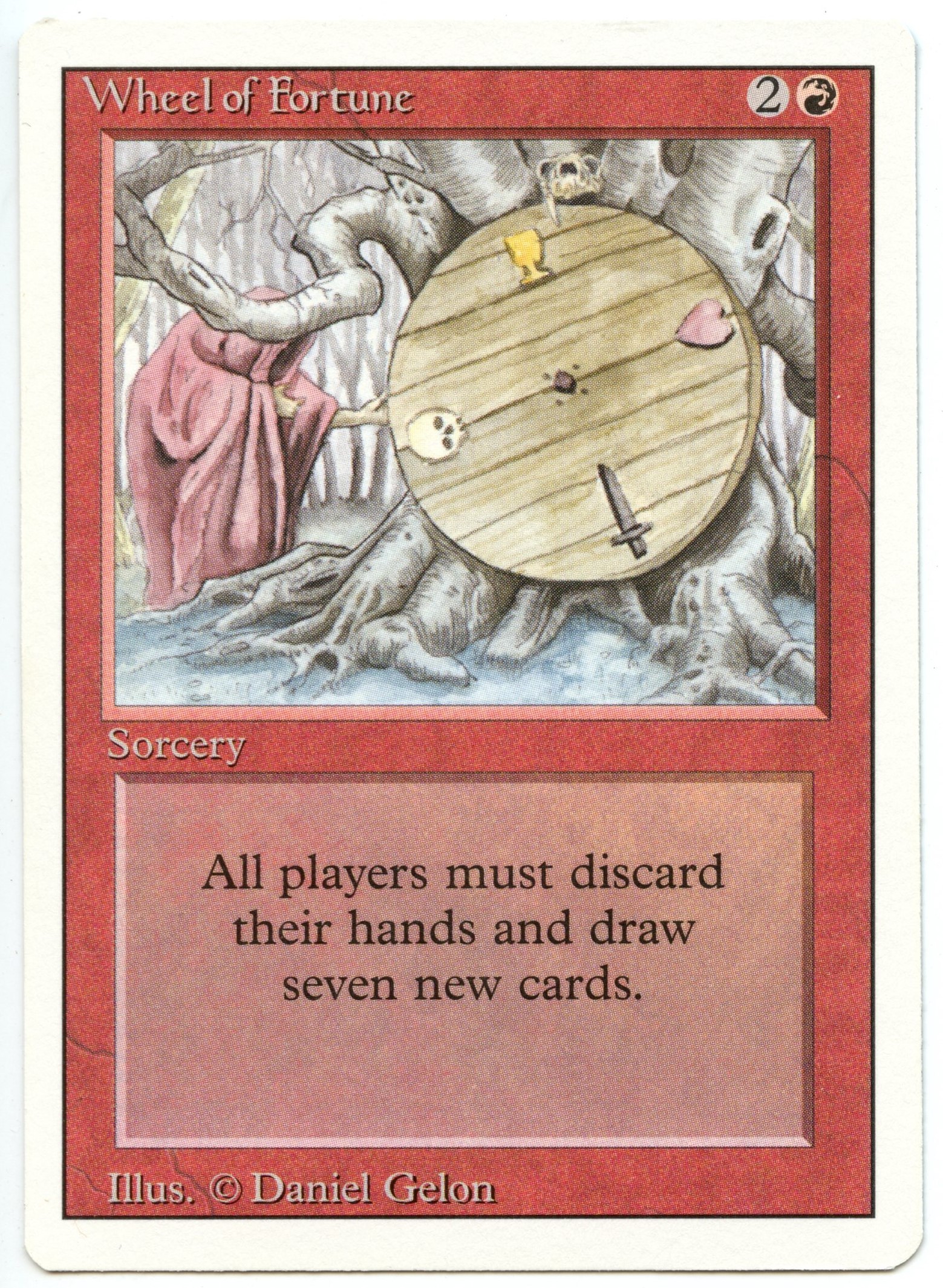 Magic The Gathering  - Wheel of Fortune   - Revised - Near Mint