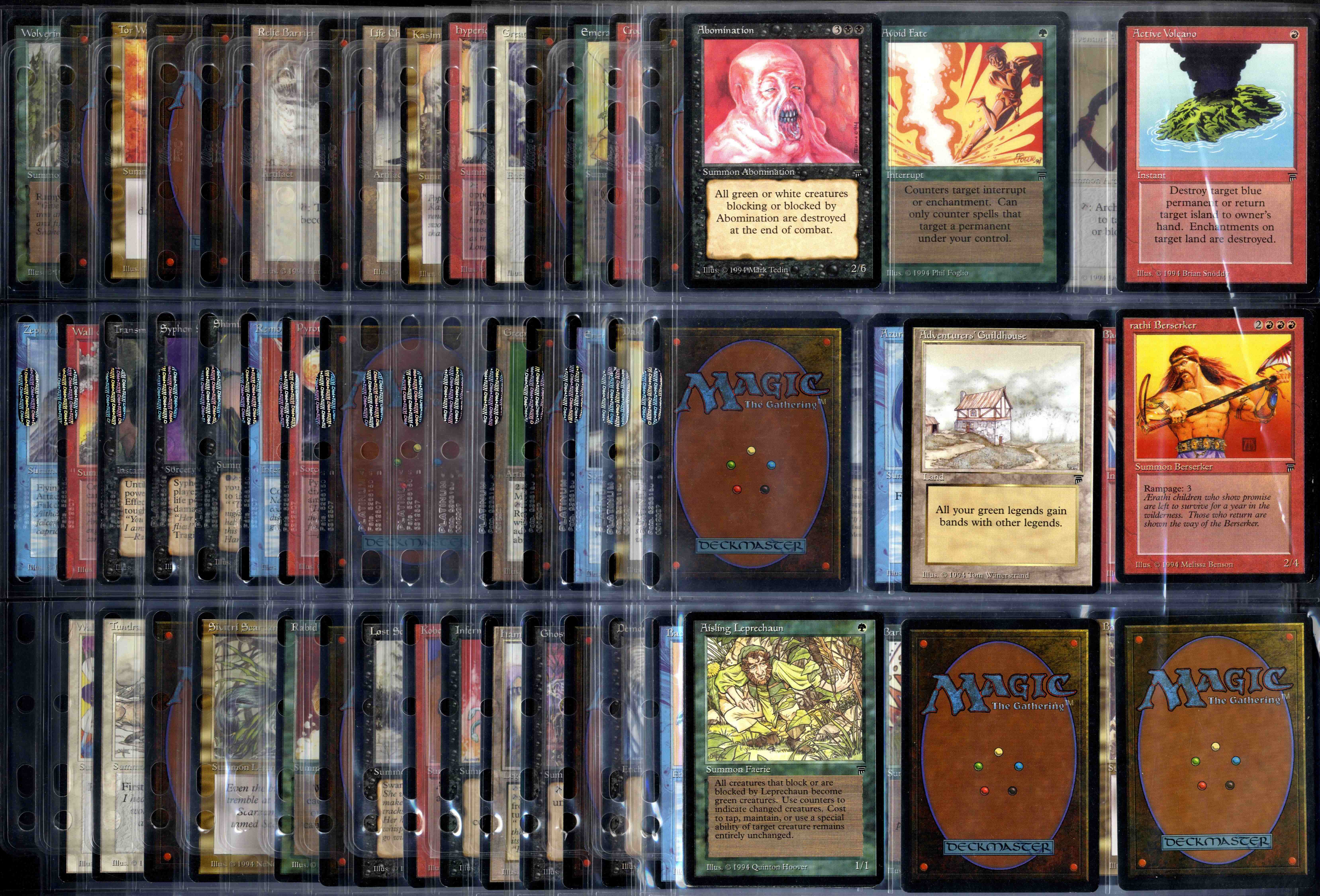 Legends 1994 - Partial Complete Set - 199 cards