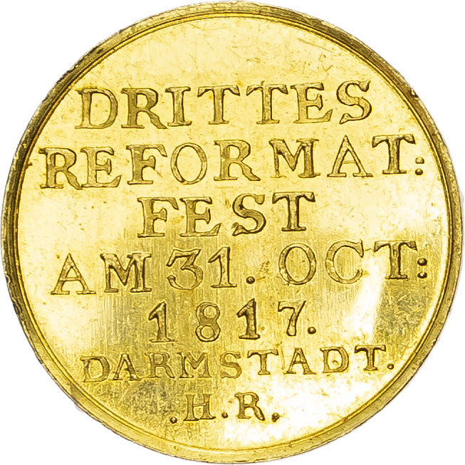 Germany. Hesse Darmstadt AV Reformation Medal. 1817. 