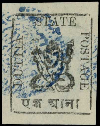 1897-8 1a black on white paper, Type II,...