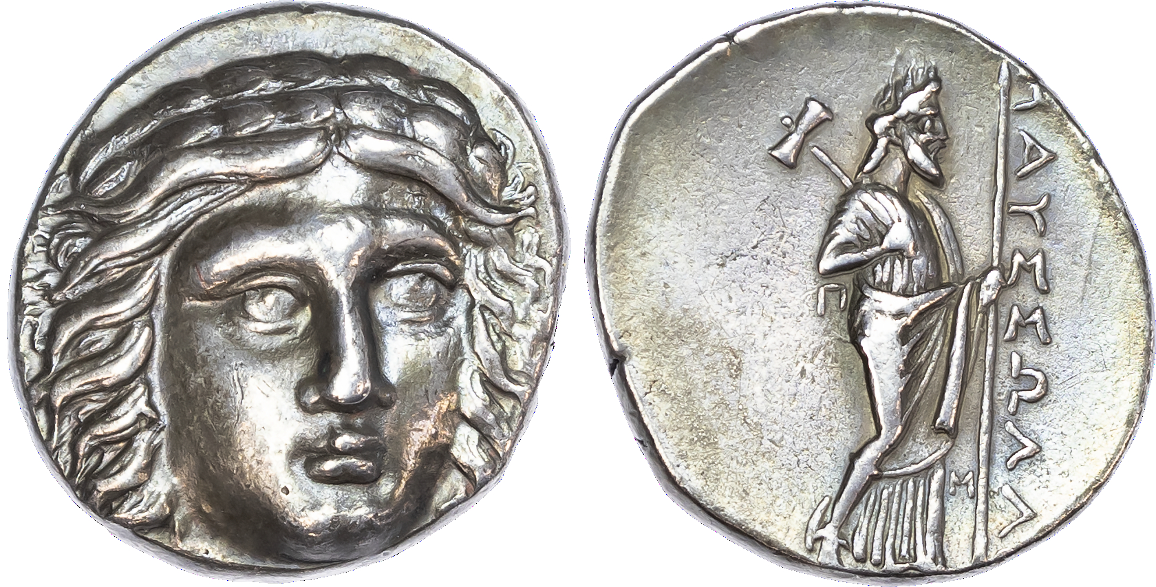 Satraps of Caria, Mausolus (377-353 BC) AR Tetradrachm, 15.15g.