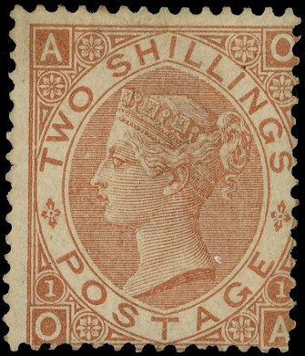 Great Britain 1880 2/- brown re-gummed SG...