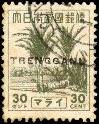Thai Occupation of Trengganu SG TT26 30c Pictorial used