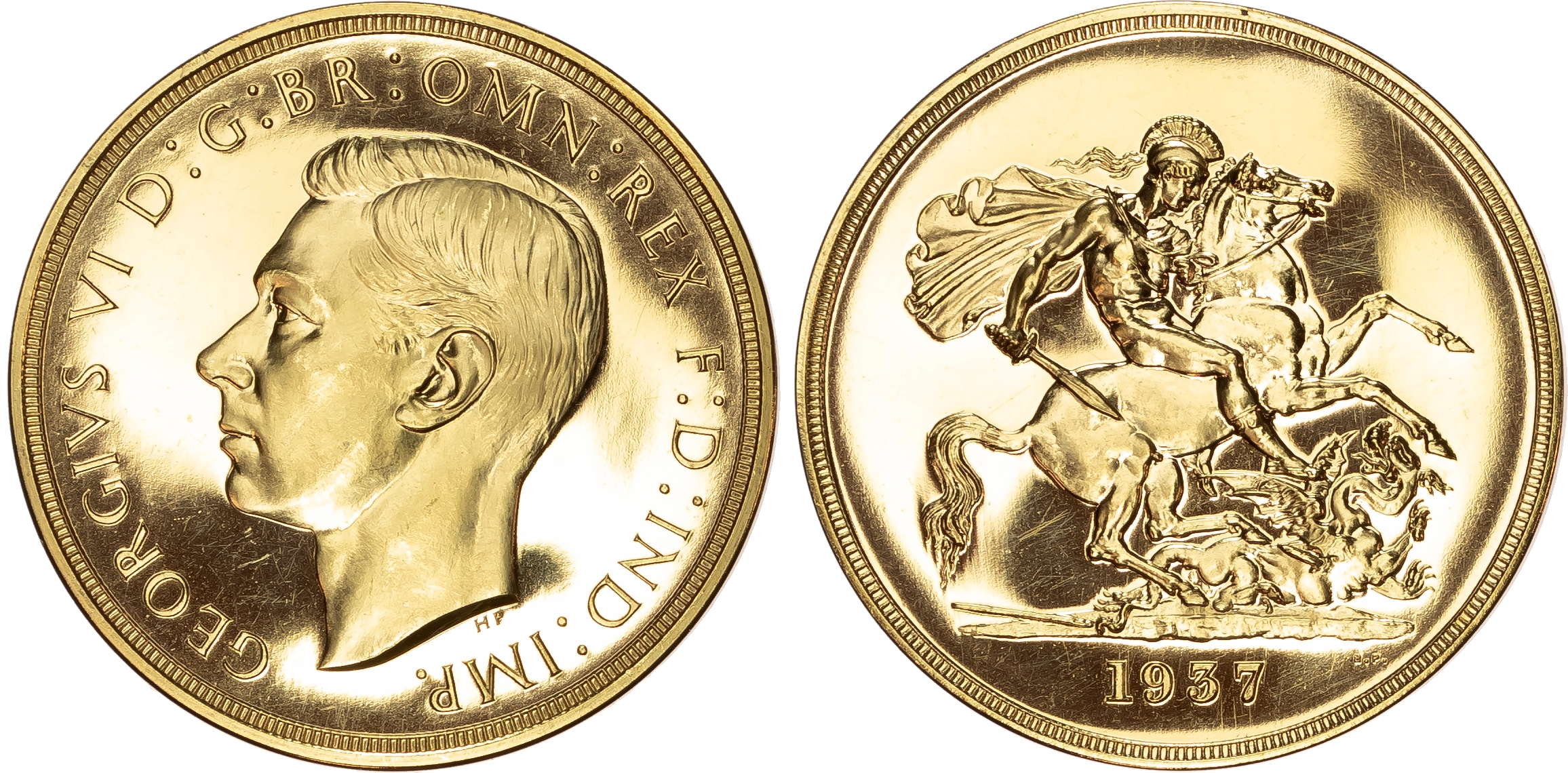 George VI (1936-1952), Coronation Gold Proof Set (4), 1937.