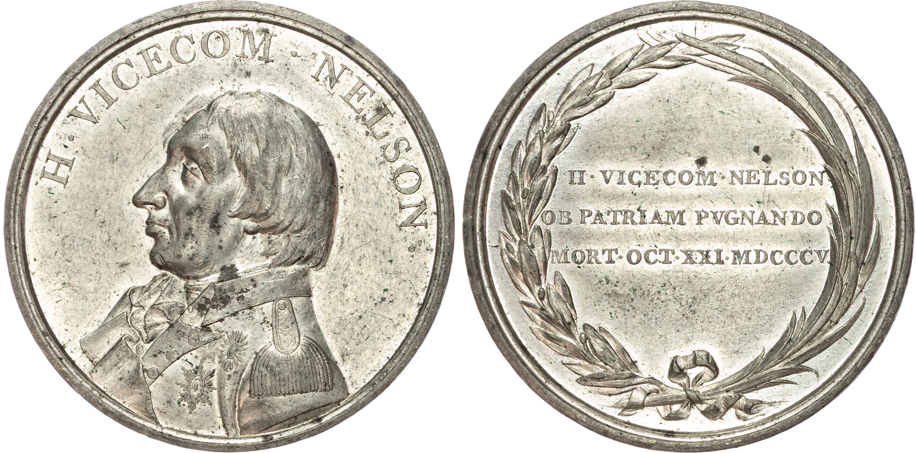 Death of Nelson at Trafalgar 1805, WM medal 1805, unsigned. 