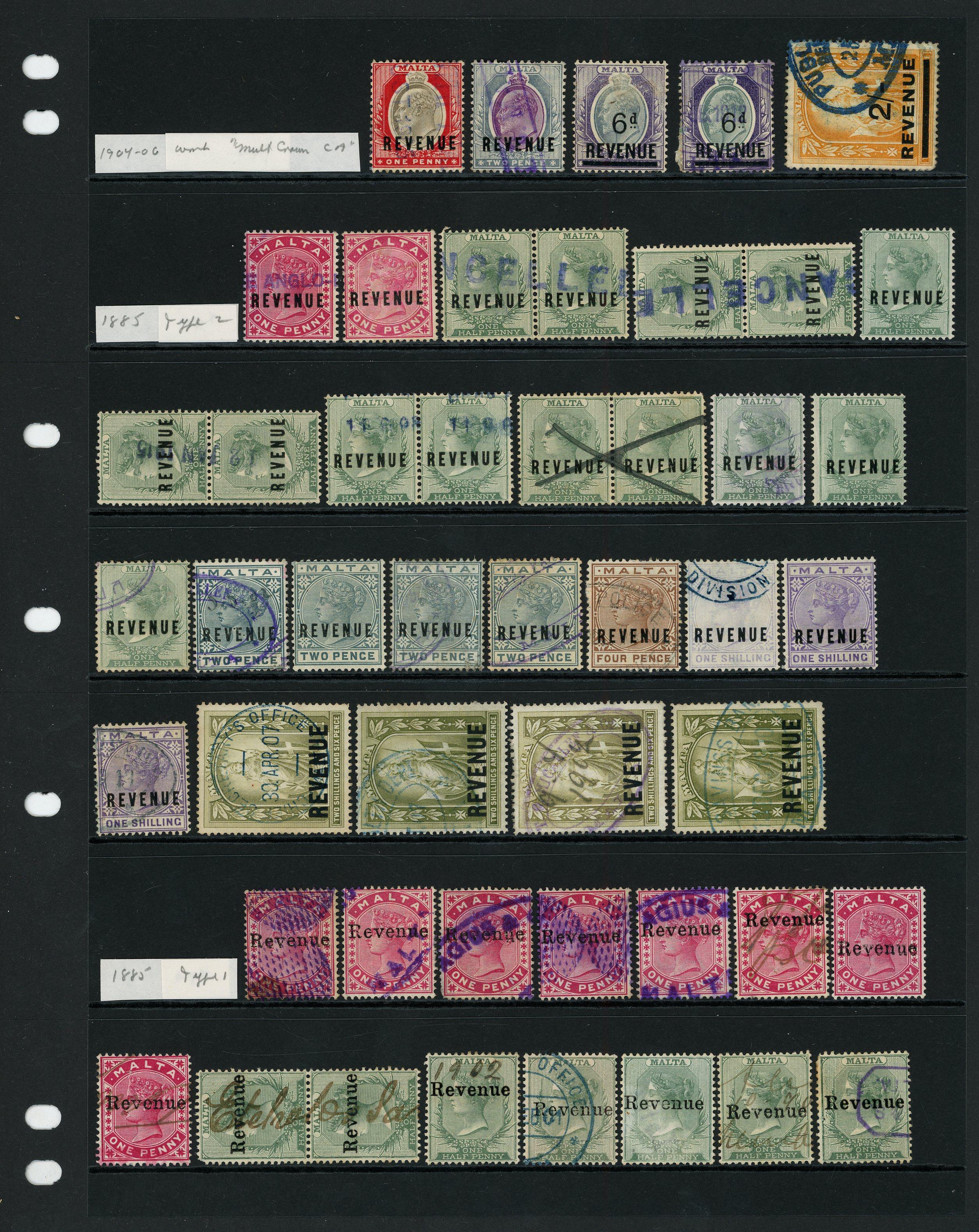 1899-1988 used collection on stock sheets including 1899...