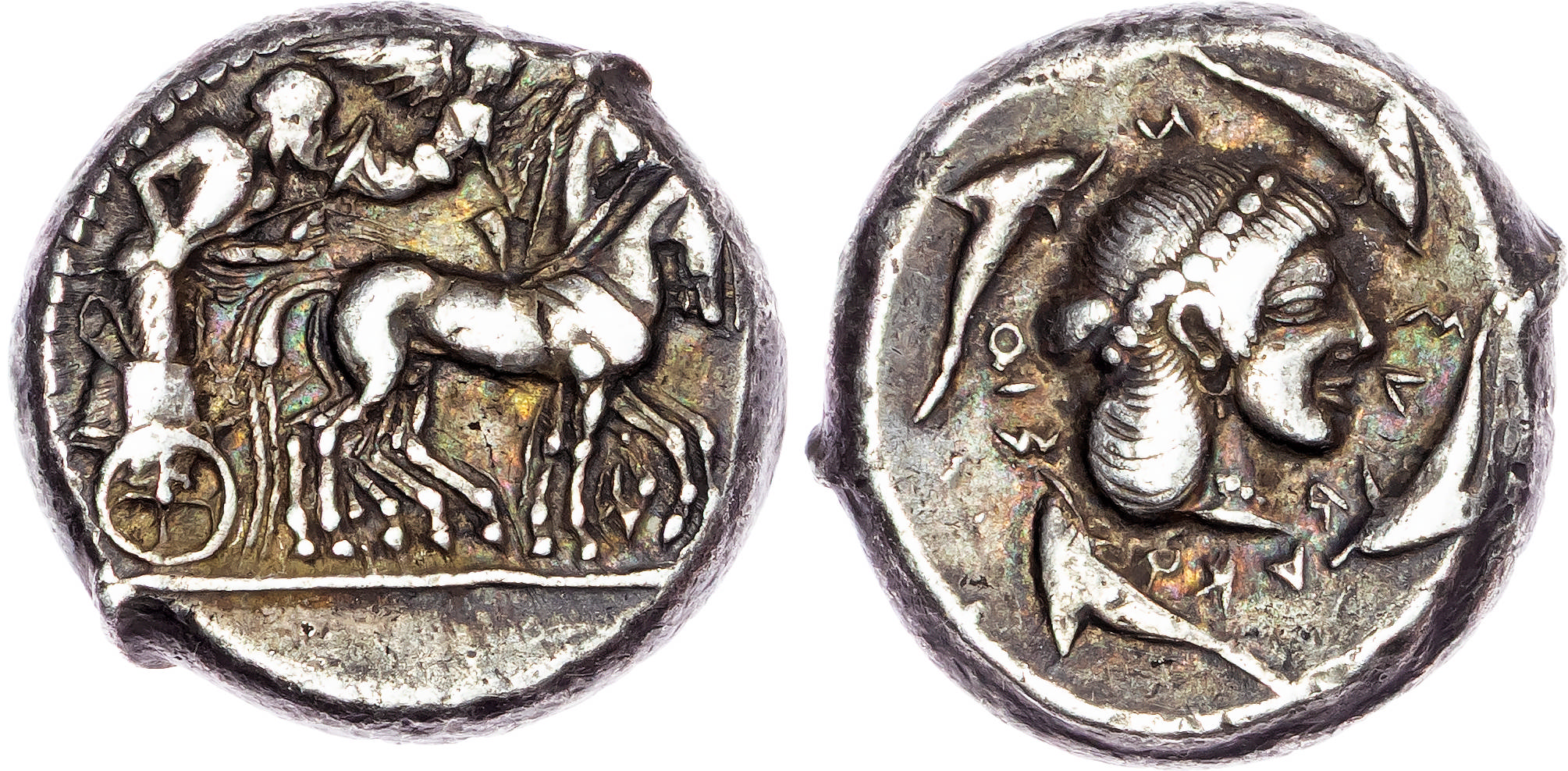 Sicily, Syracuse, Hieron I (478-466 BC) AR Tetradrachm, c. 475-470 BC, 17.41g.