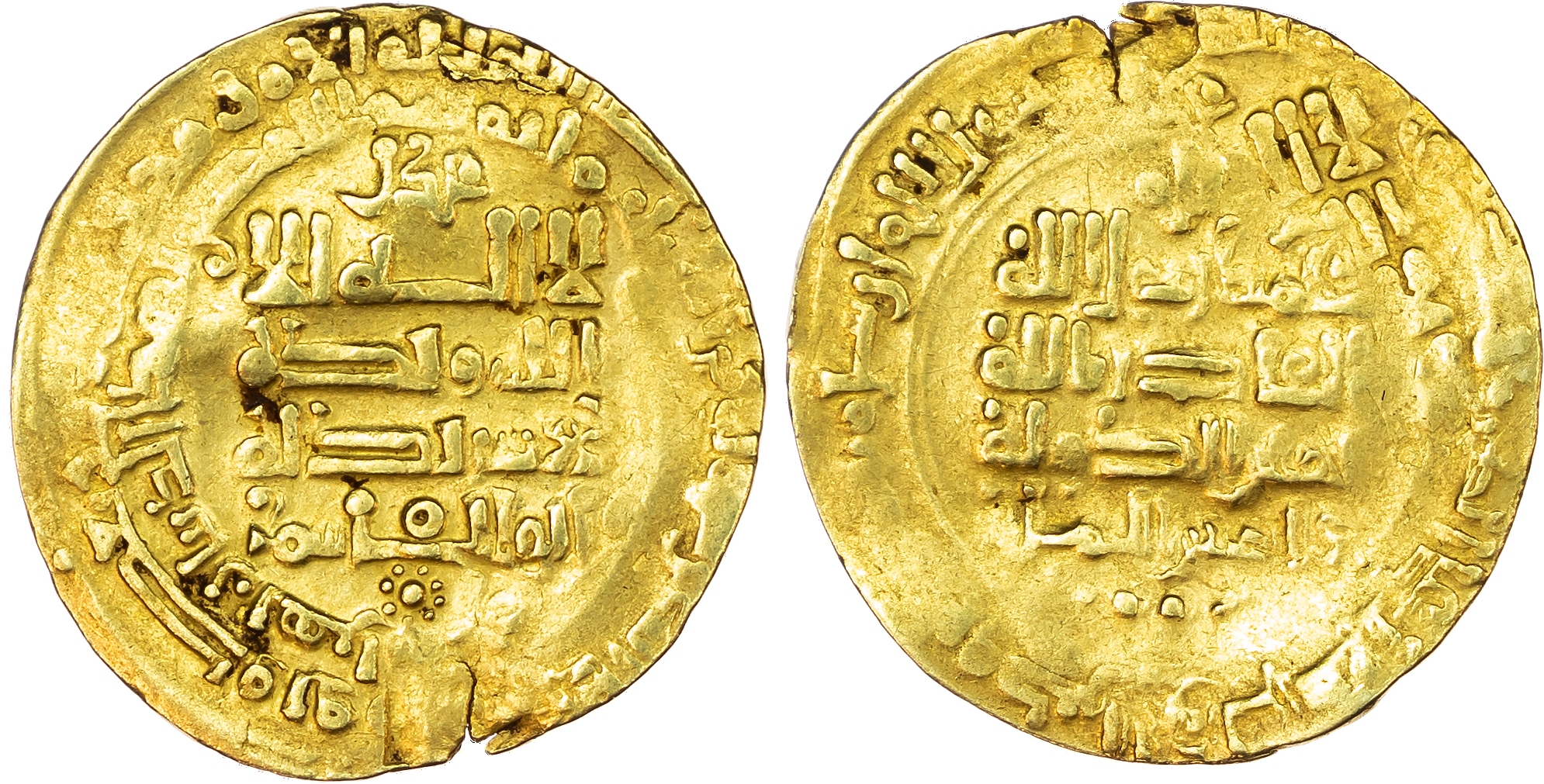 Ghaznavid, Yamin al‑Dawla Abu’l‑Qasim Mahmud (AH 388‑421 / 998‑1030 AD), gold Dinar