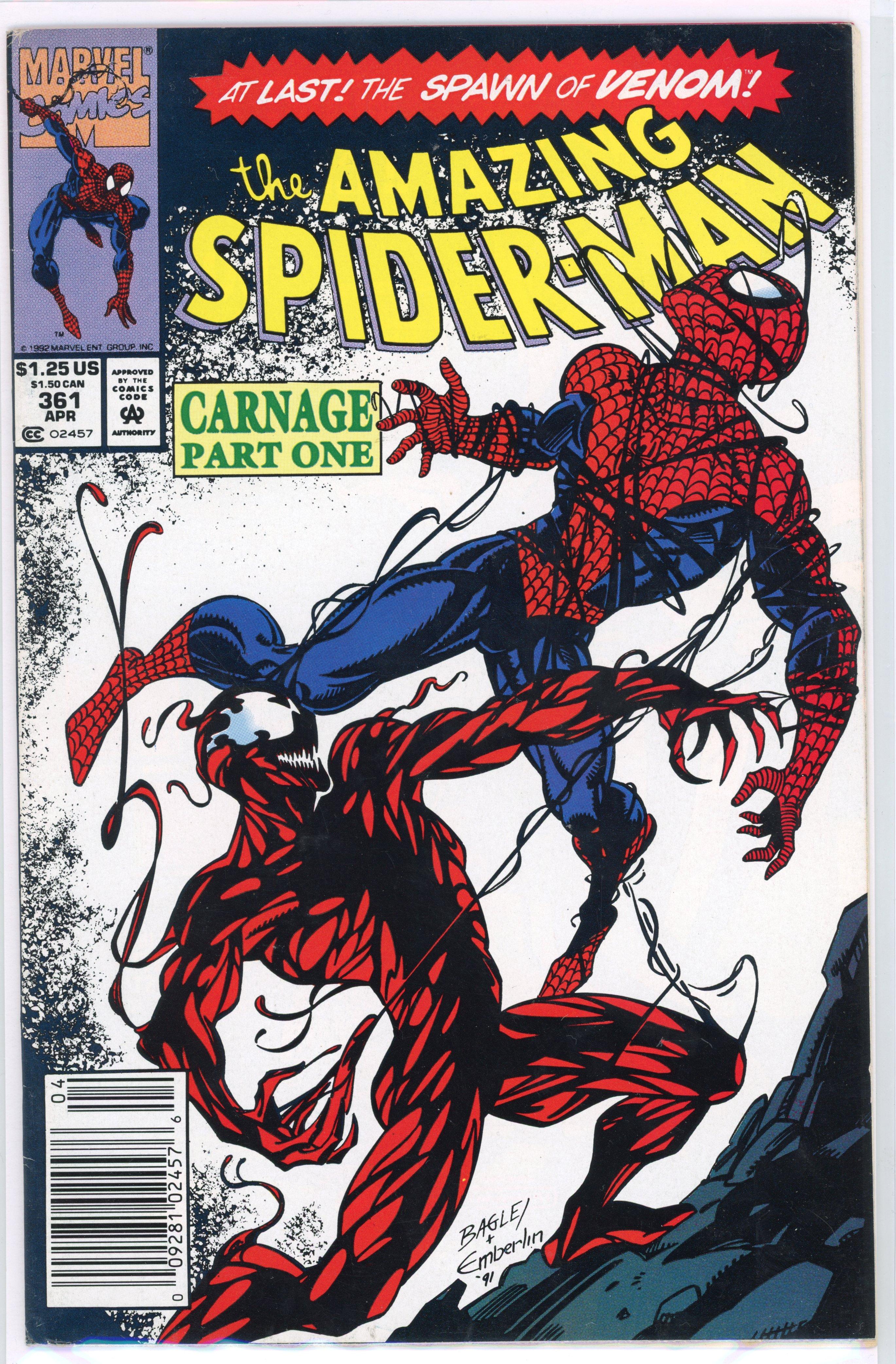 Amazing Spider-Man #361 (Marvel Comics, 1992) First appearance of Carnage 