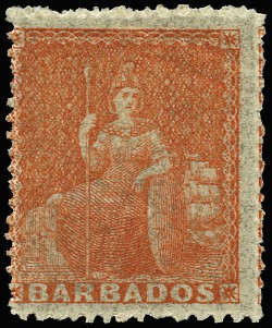1861-70 (4d) dull vermilion, no wmk, rough perf...