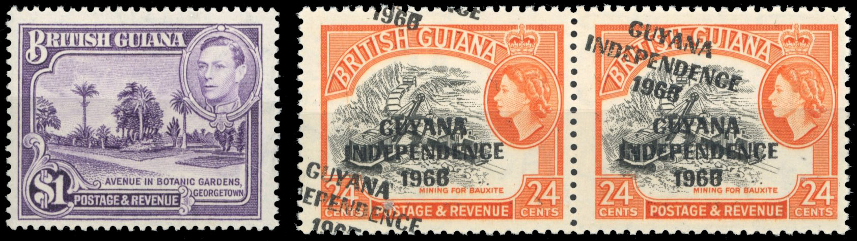 British Guiana/Guyana 1905-66 collection mint