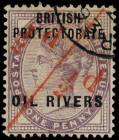 1893 (Sept.) ½d on half of 1d lilac unsevered pair, used with part of neat '93' CDS, fine.  SG 7a,...
