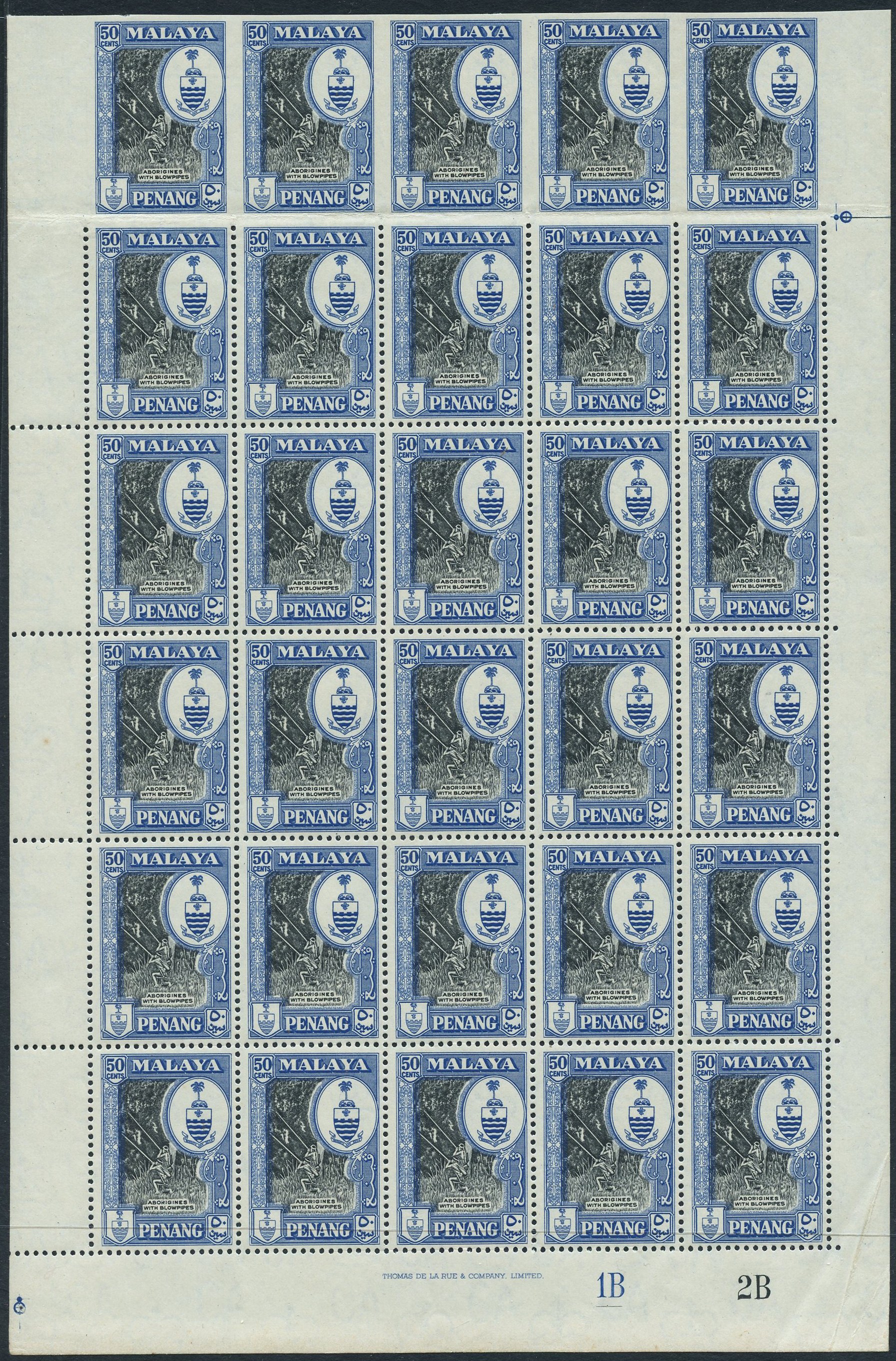 Penang SG 62a block mint