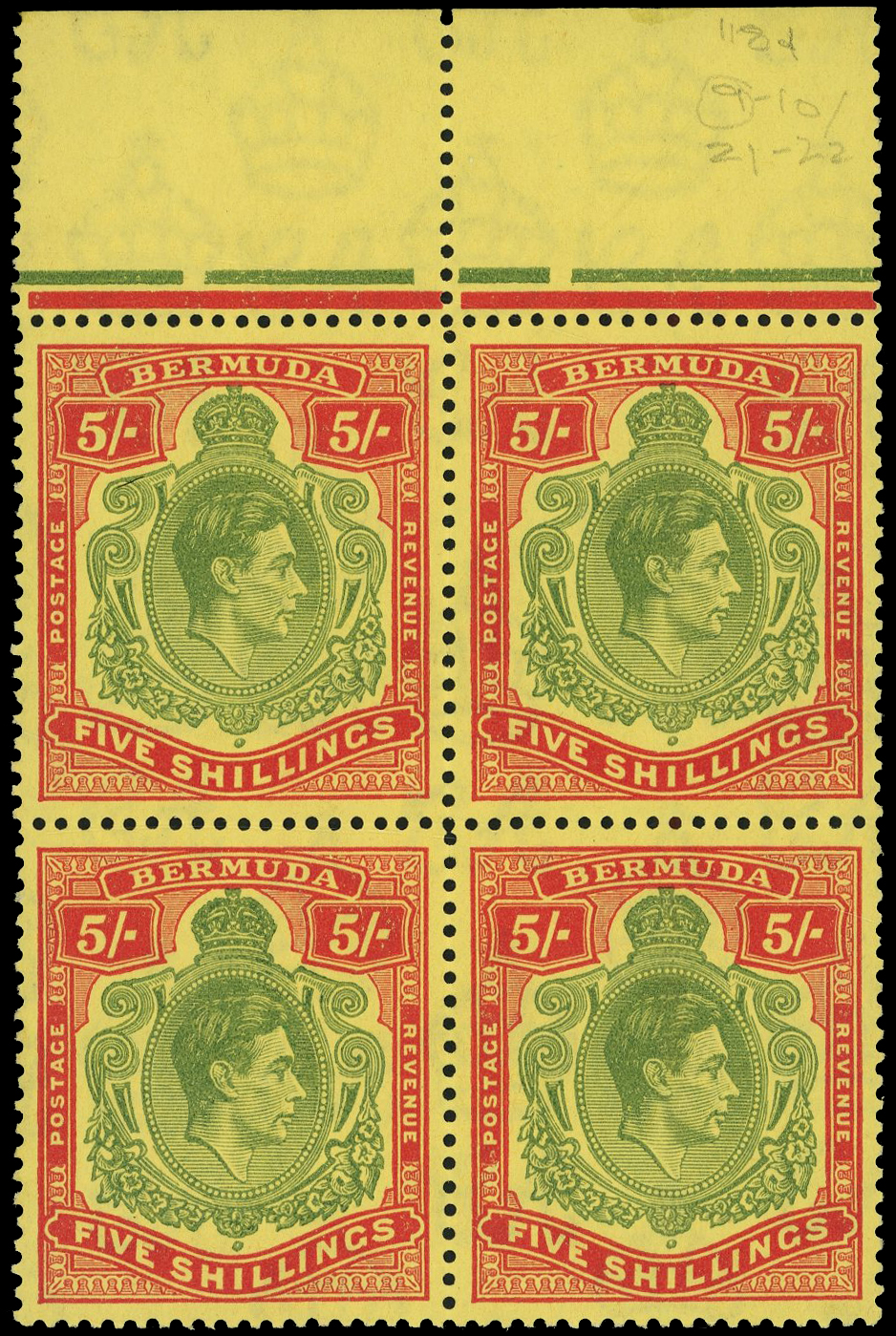 Bermuda SG 119f block mint