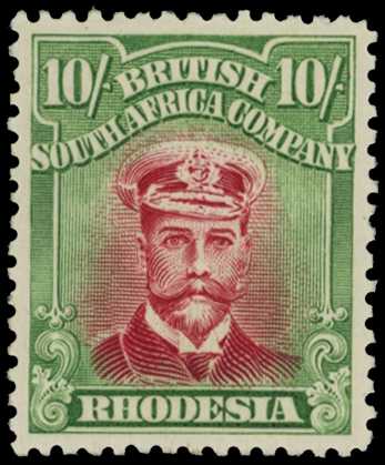 1922-4 10/- Head Die IIIB, perf 14. Large...