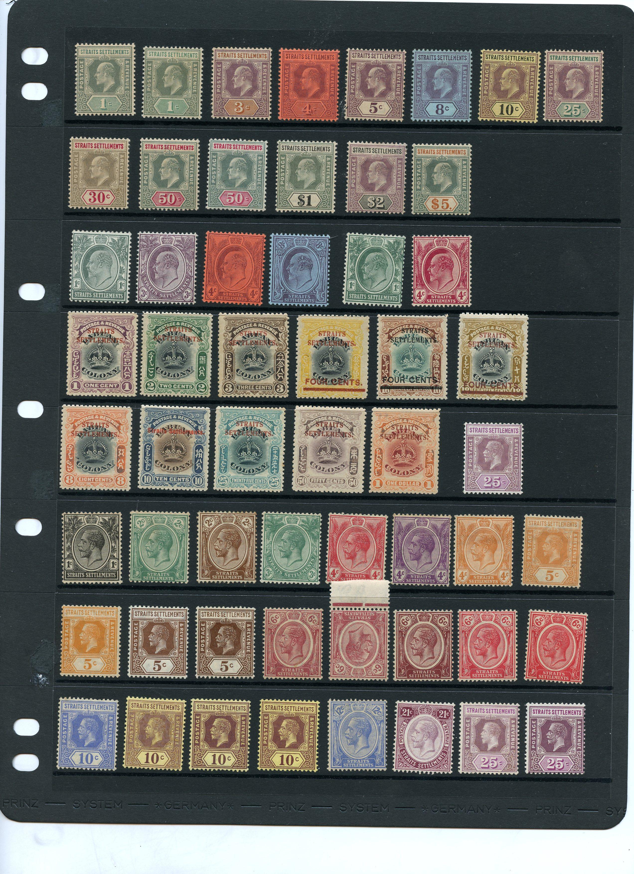 Straits Settlements 1902-35 mint...
