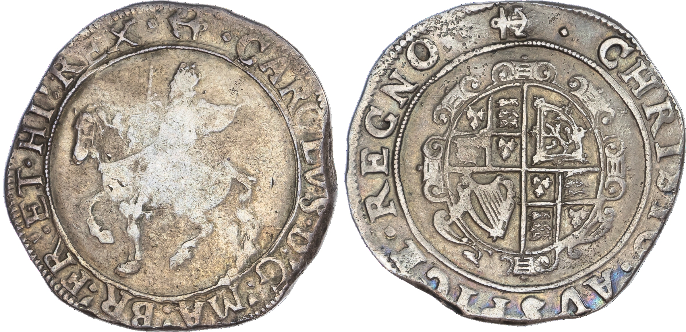 Charles I (1625 ‑1649), AR Halfcrown, 14.97gm., Tower Mint,