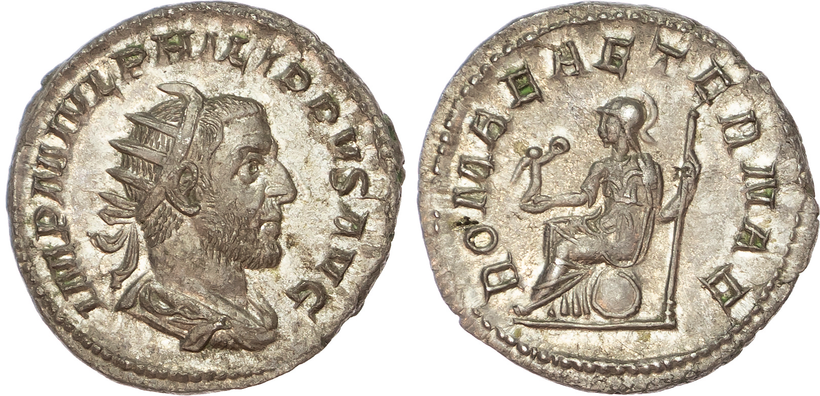 Philip I (AD 244-249) AR Antoninianus, Rome, AD 245-246, 3.64g. 