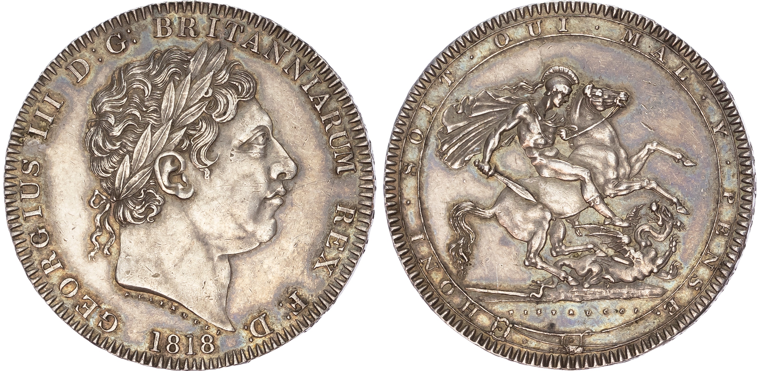 George III (1760-1820) Crown, 1818, LIX