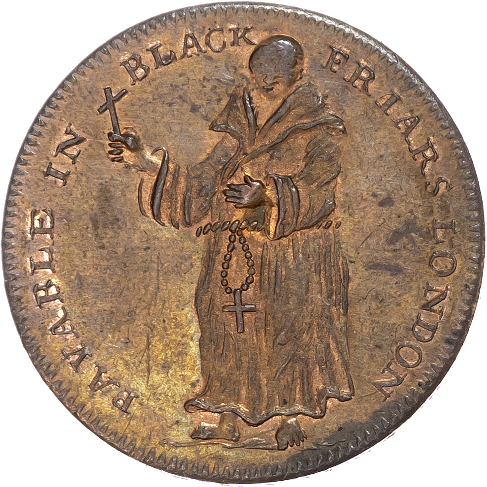 London - Blackfriars, Unknown issuer, Halfpenny undated