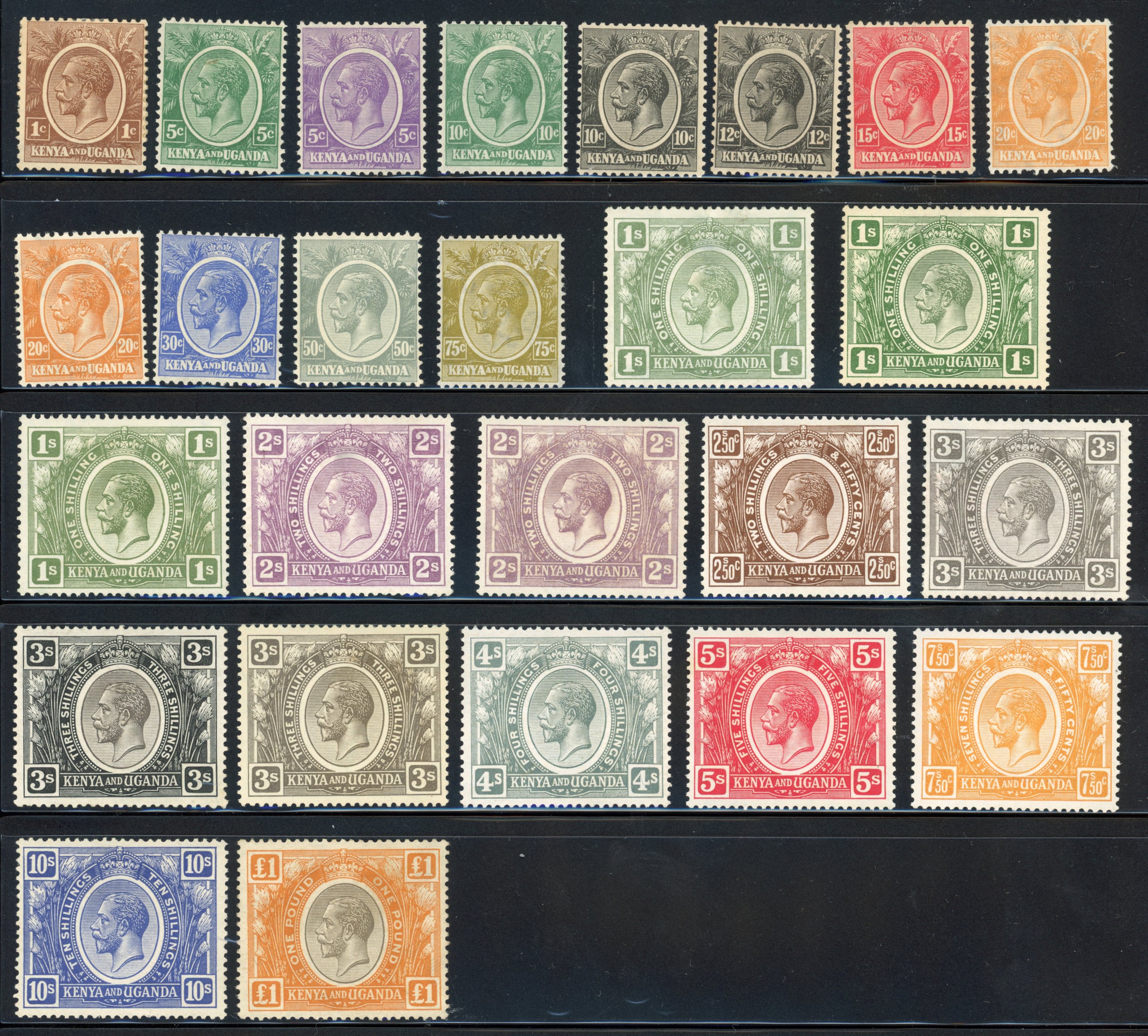 † KUT SG 76-95 1922 set to £1 mint