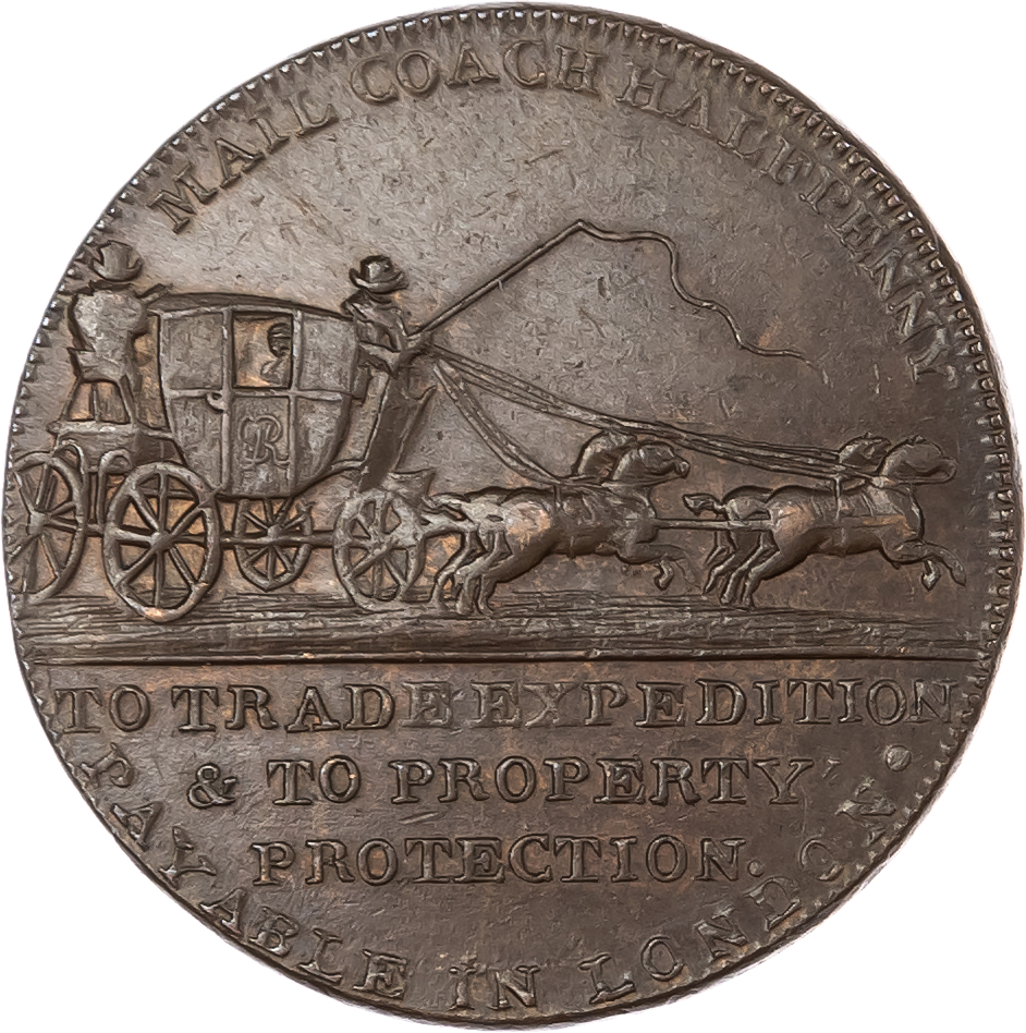 London – Unknown Location James Fittler (no info.) Halfpenny undated.