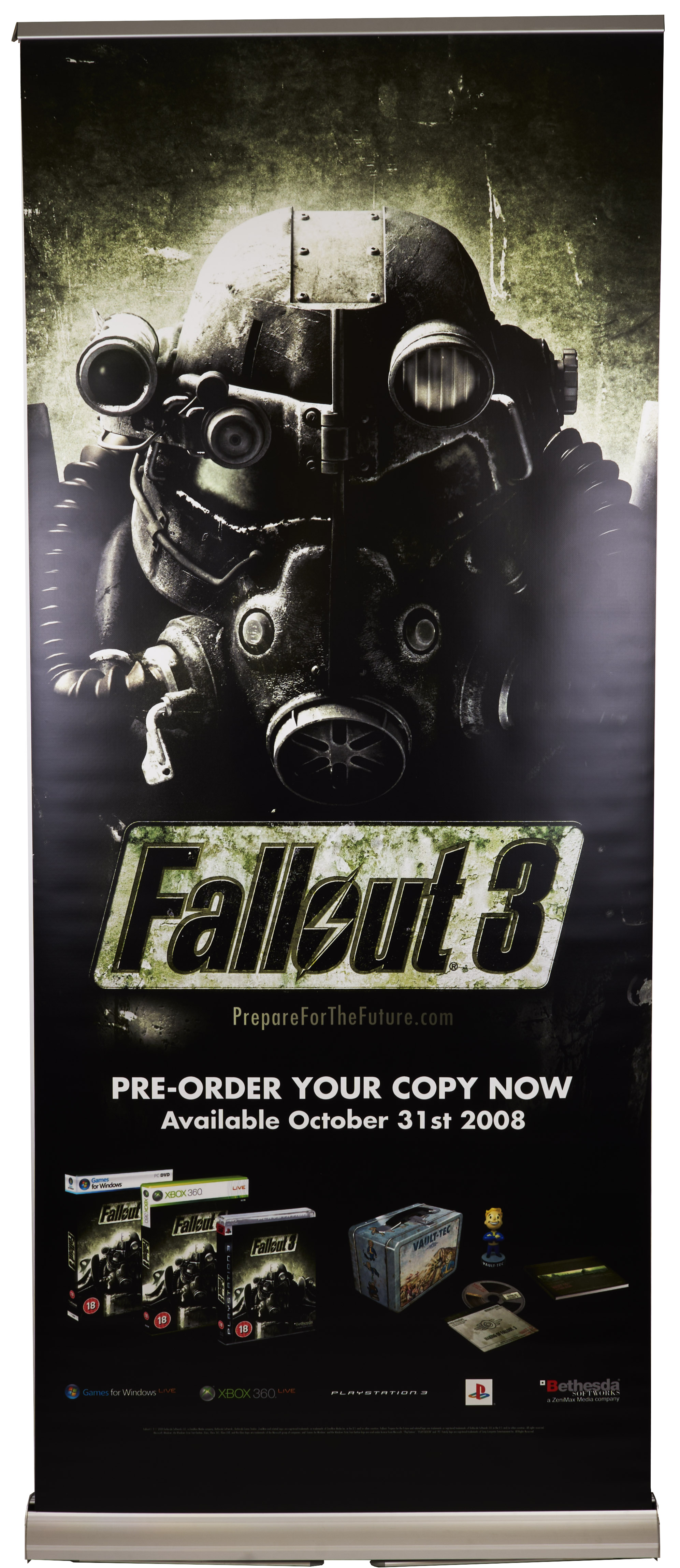 Fallout 3 Official Point Of Sale Roller Banner.  