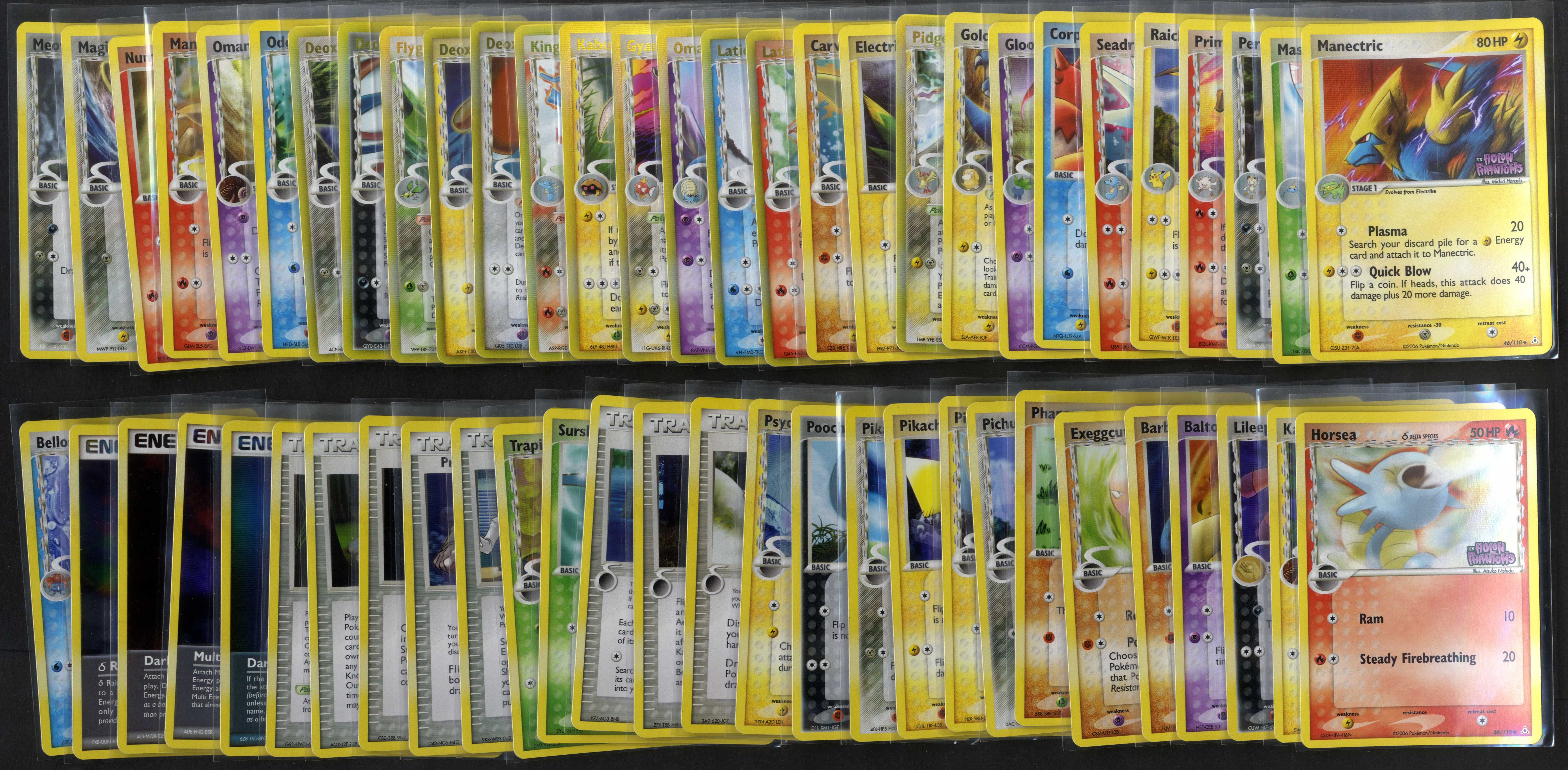 Pokemon TCG - EX Holon Phantoms Partially Complete Set #