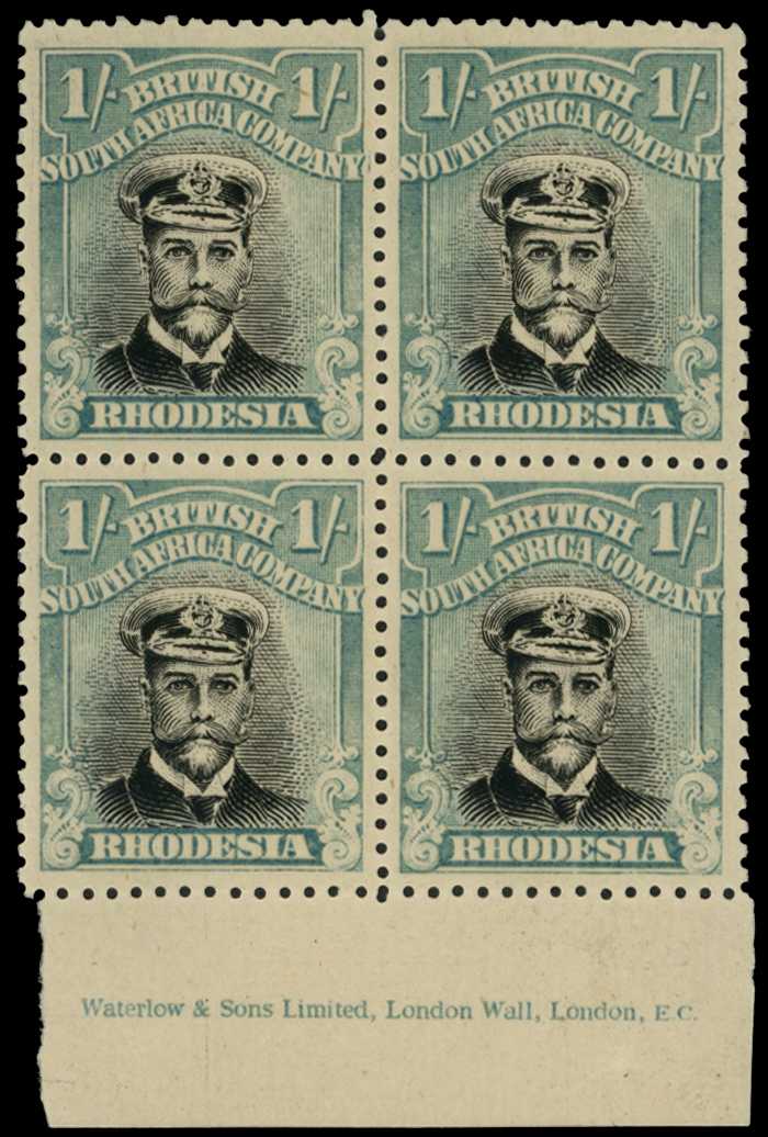 1918-21 1/- Head Die IIIB, perf 14, toned...