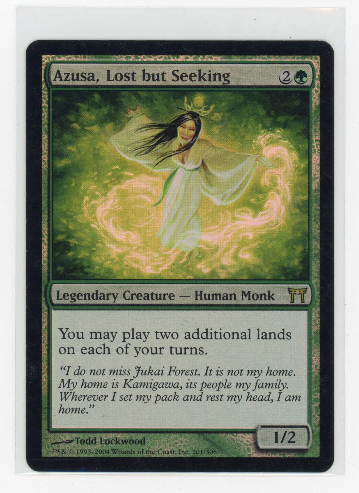 Azusa, Lot but Seeking (Foil) - Champions of Kamigawa (GD)
