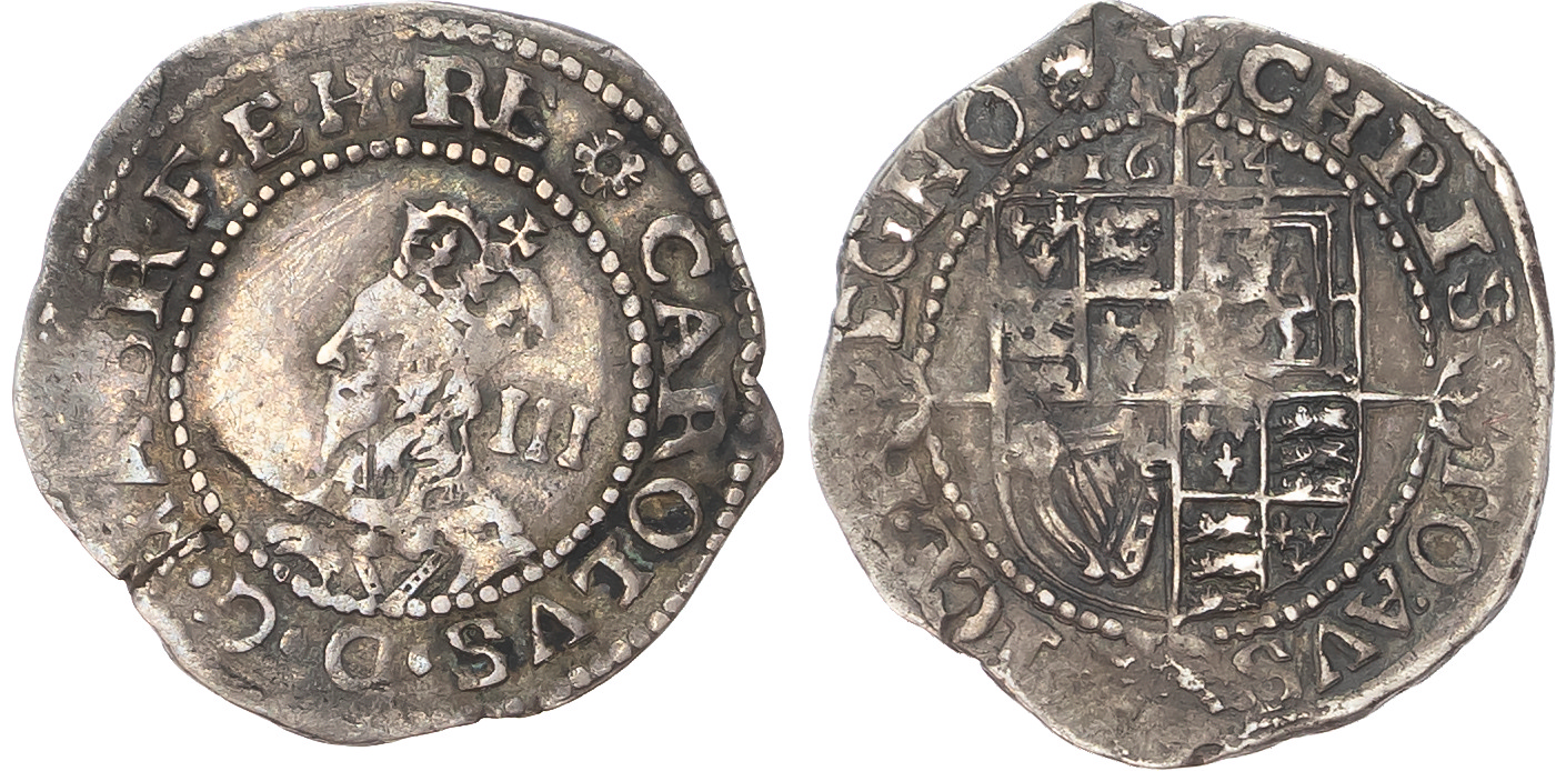 Charles I (1625-1649), Civil War Issues, Exeter, AR Threepence 1644.