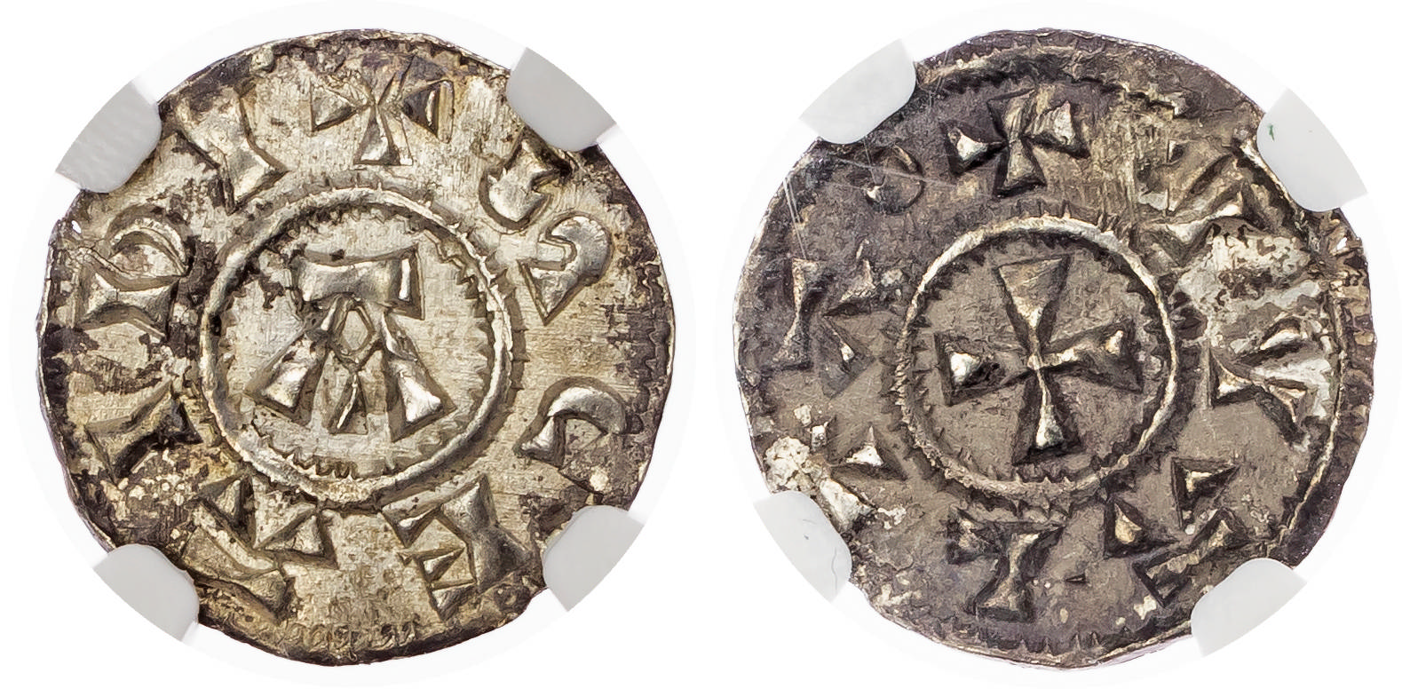 Anglo-Viking Coinages, Danish East Anglia (c. 885-915), St. Edmund, memorial coinage, AR Penny, Walter as moneyer.