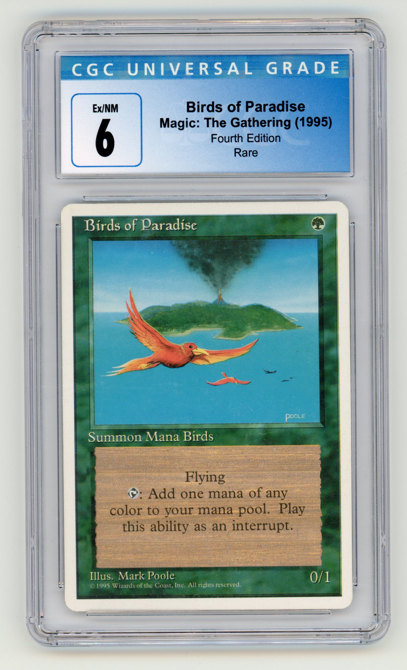 Magic The Gathering - Birds of Paradise CGC 6 - Fourth Edition
