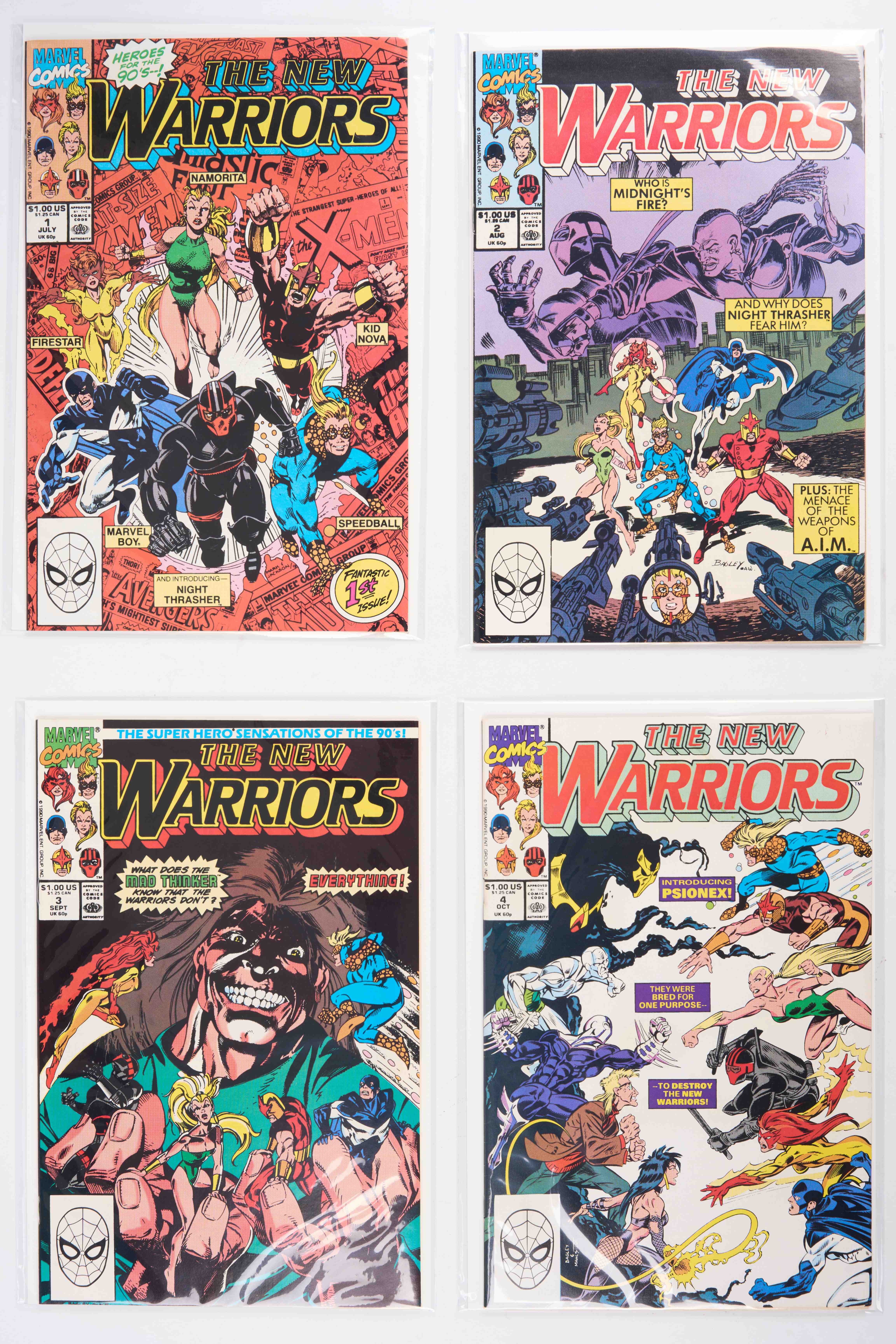 New Warriors Vol 1 (Marvel Comics, 1990-91) Bundle of 15 issues